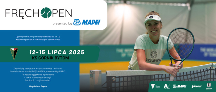 FRĘCH OPEN: turniej Magdaleny Fręch dla młodych tenisistów już w lipcu w Bytomiu